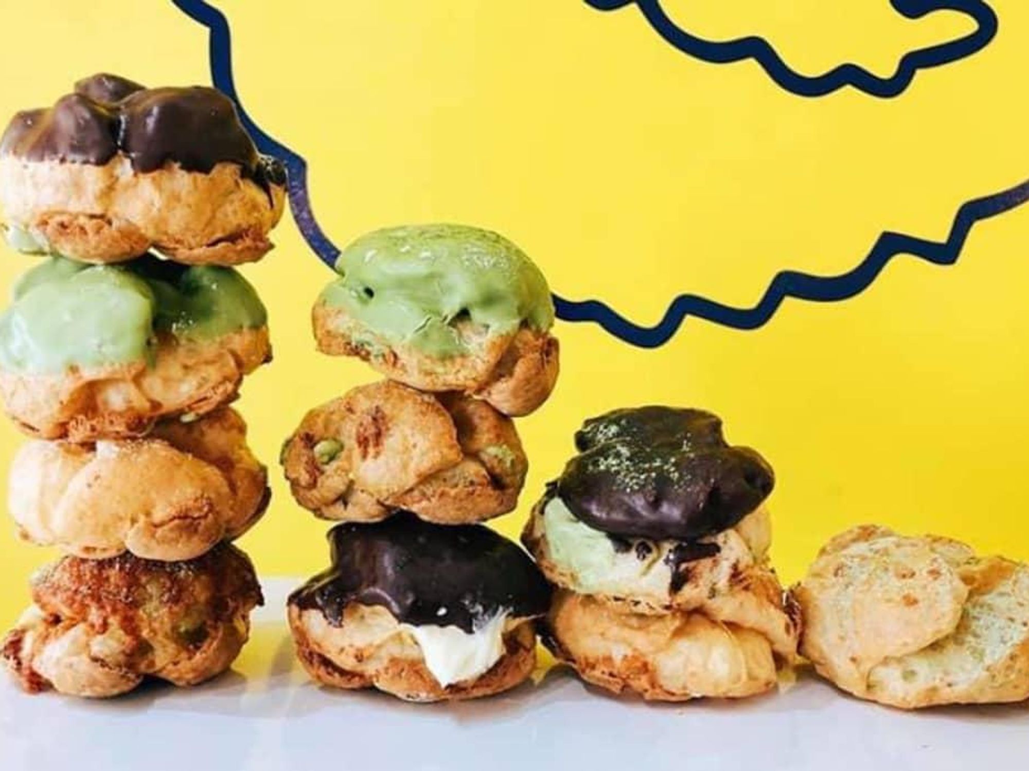 Beard Papa's cream puffs