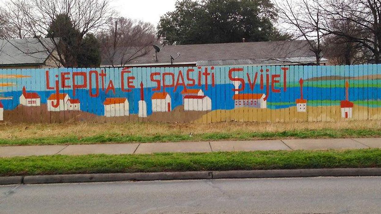 Beauty will save the world mural