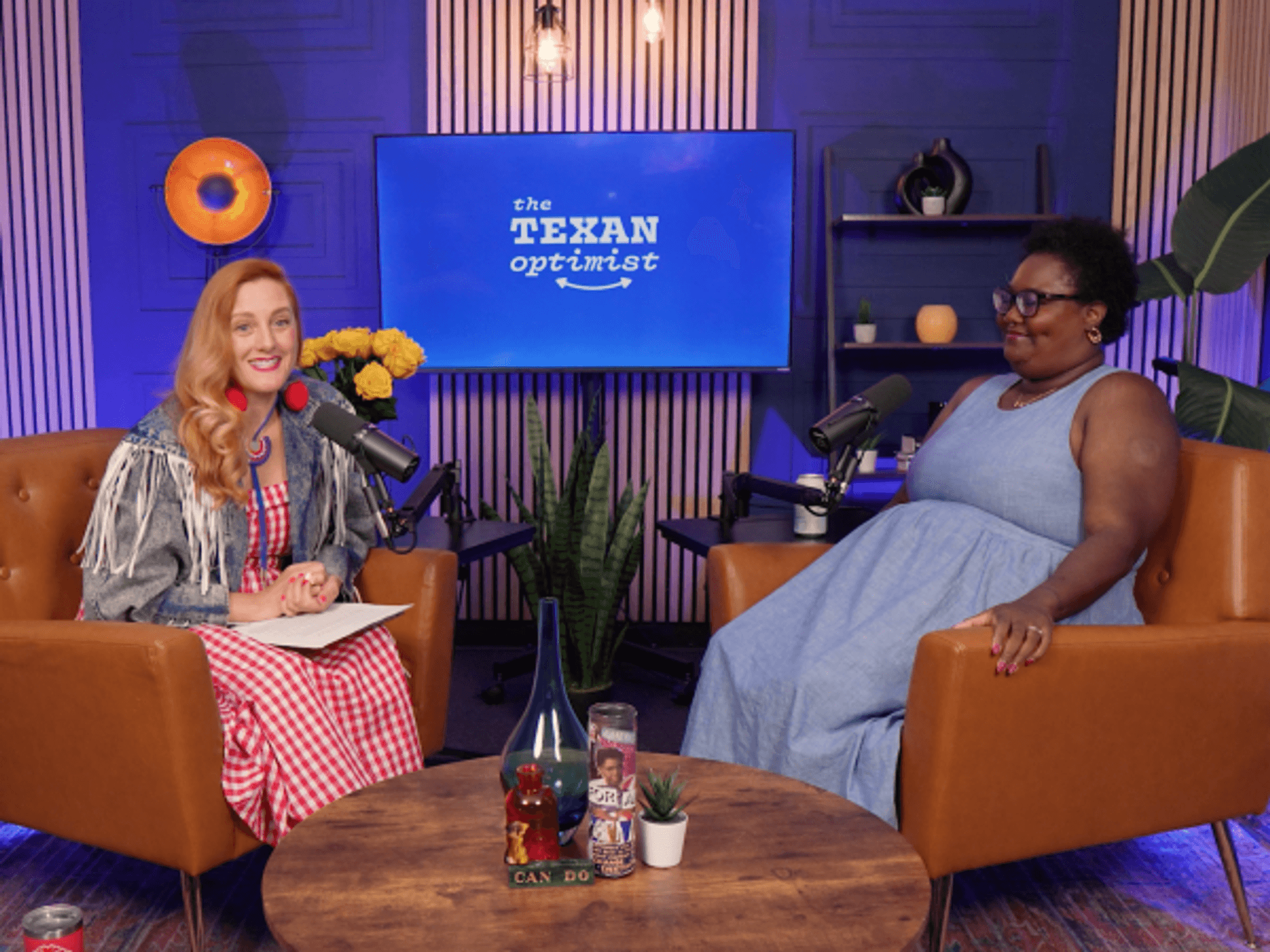 Becky Bullard and Serita Fontanesi on The Texas Optimist