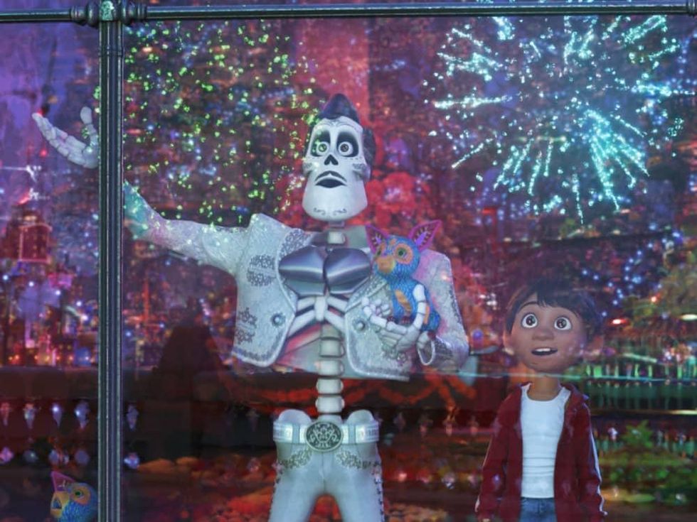 Benjamin Bratt and Anthony Gonzalez in Coco