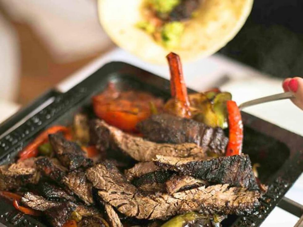 Benji's Cantina fajitas taco