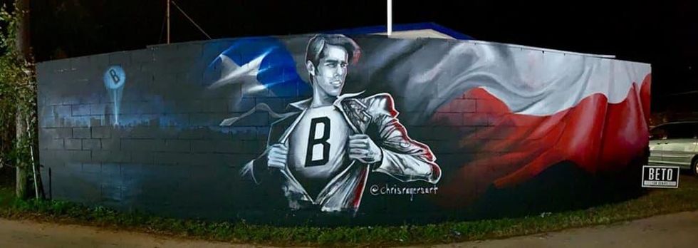 Beto O'Rourke mural East Austin