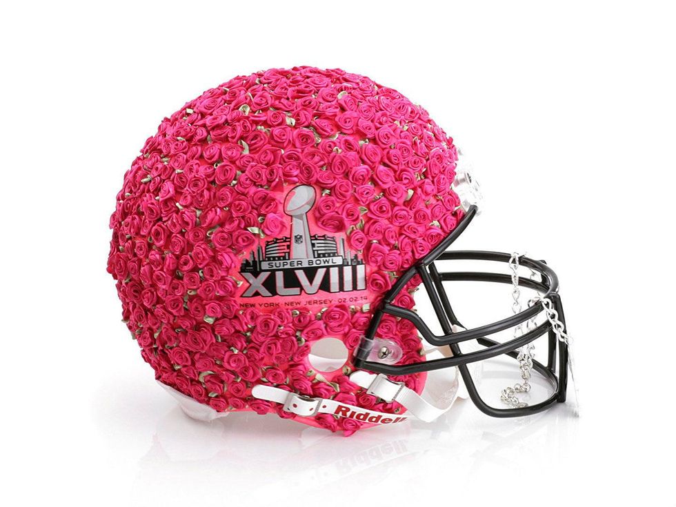 Betsey Johnson helmet for Bloomingdale's Fashion Touchdown
