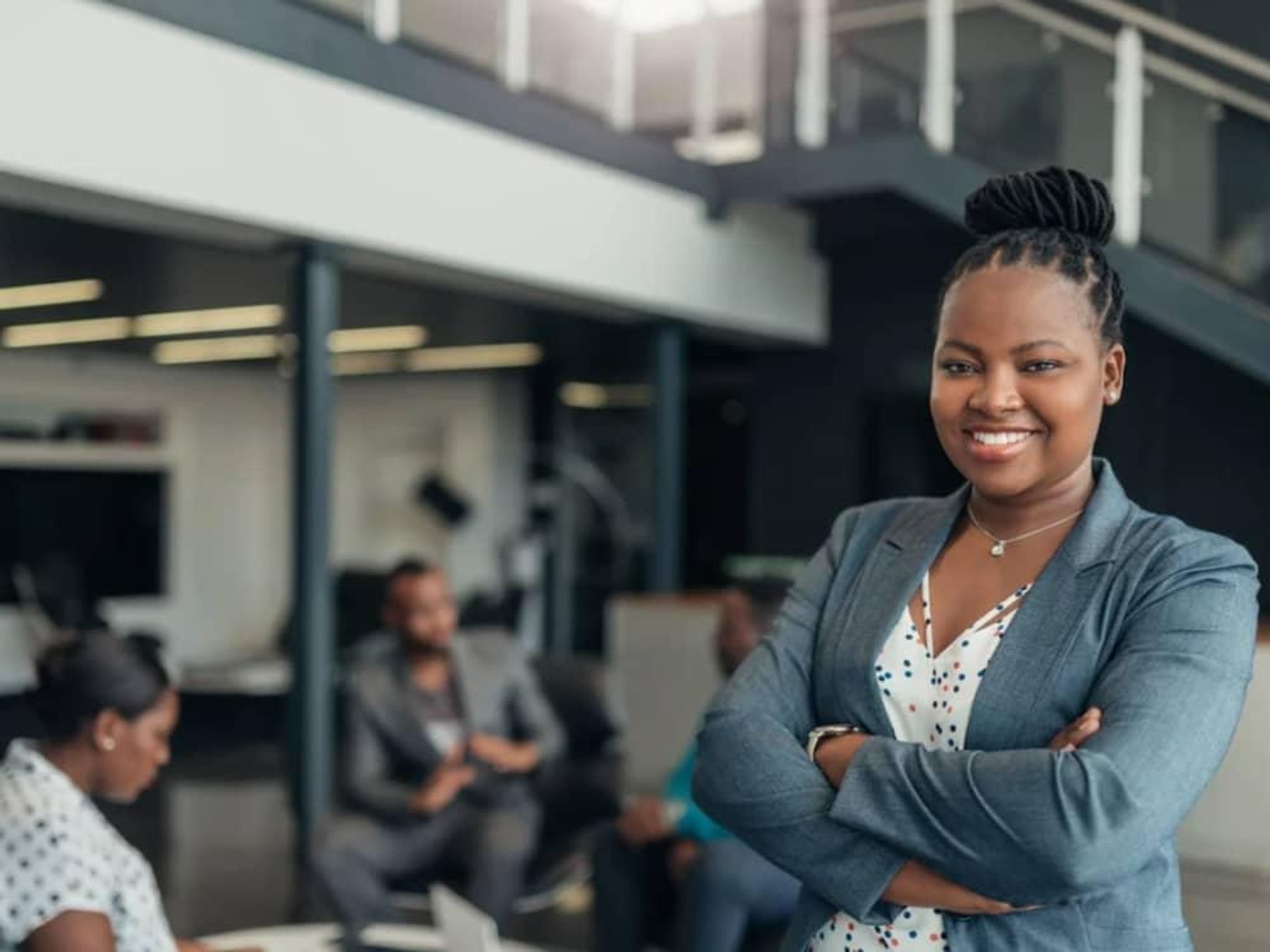 Black professional in workplace