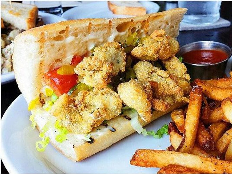 Blackbird and Henry oyster po'boy