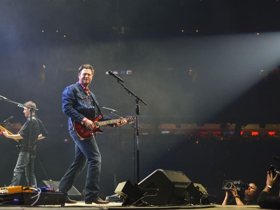 Blake Shelton in concert at RodeoHouston March 2014
