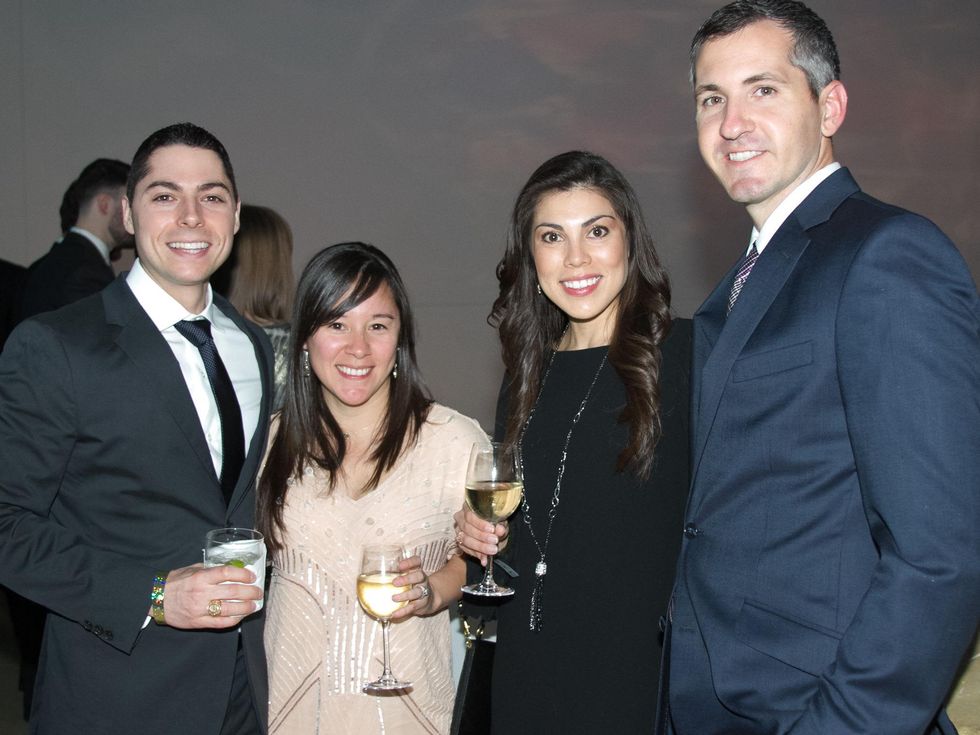 Blanton Art Museum Art on the Edge After Party 2015 Wes Hildebrand ulie Hildebrand Monica Beavers Blake Beavers
