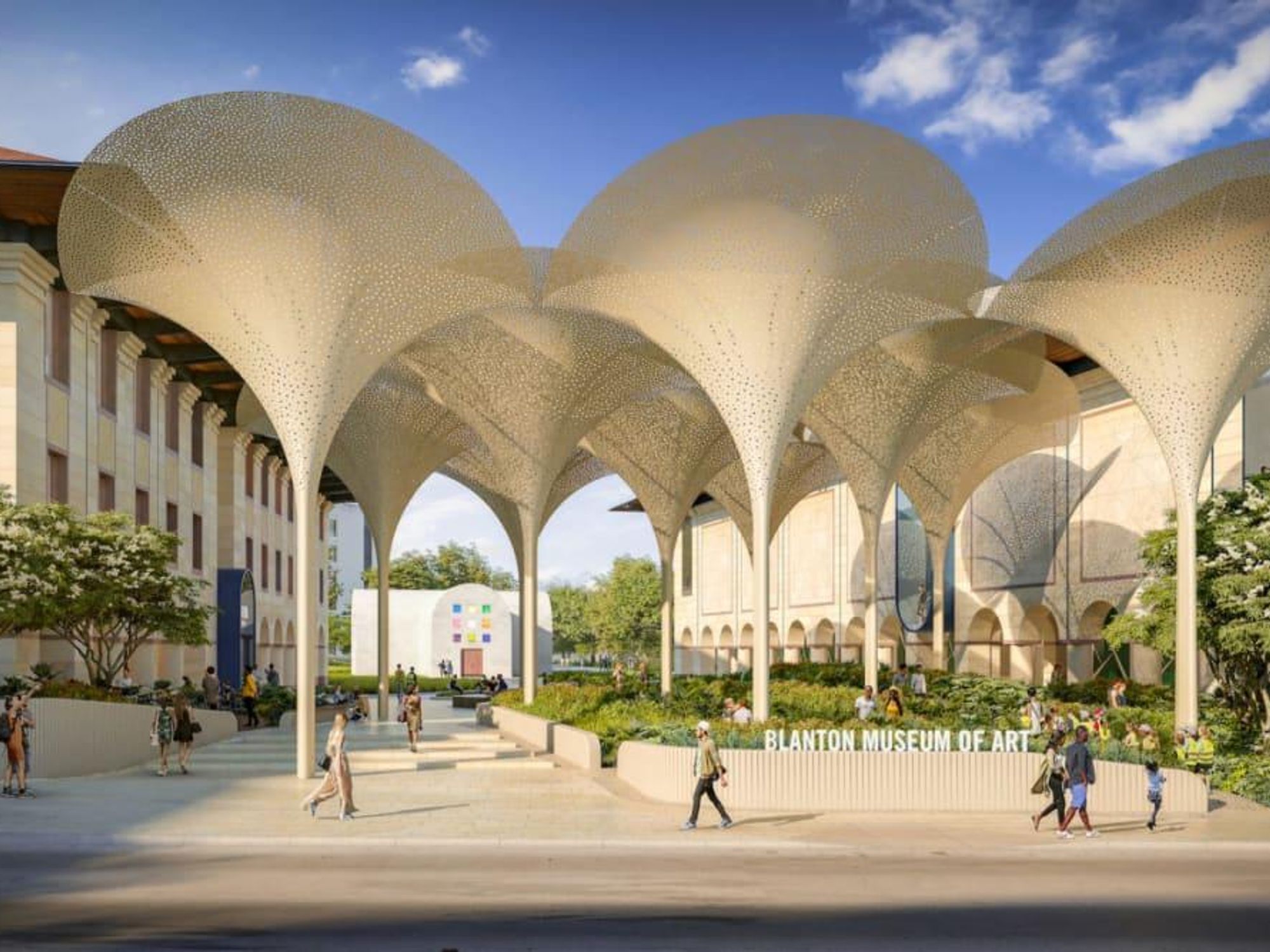 Blanton Museum Moody plaza