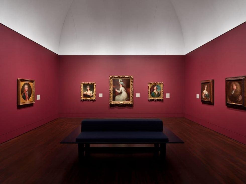 Blanton Museum of Art European galleries installation 2017