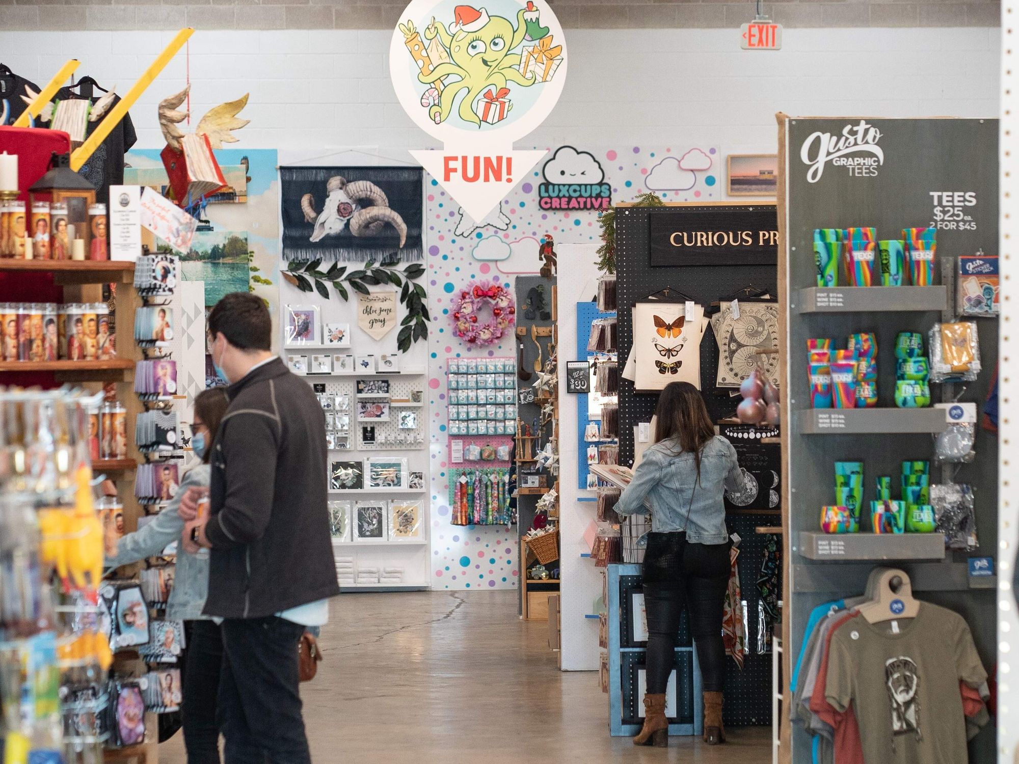 Blue Genie Art Bazaar booths