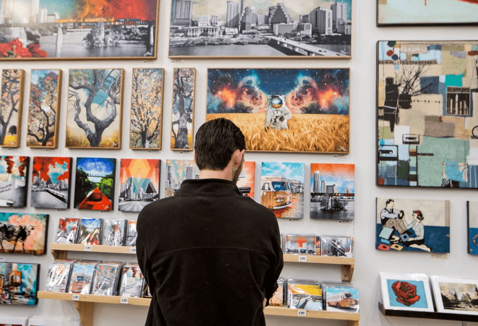 Blue Genie Art Bazaar's May Market runs the full month.