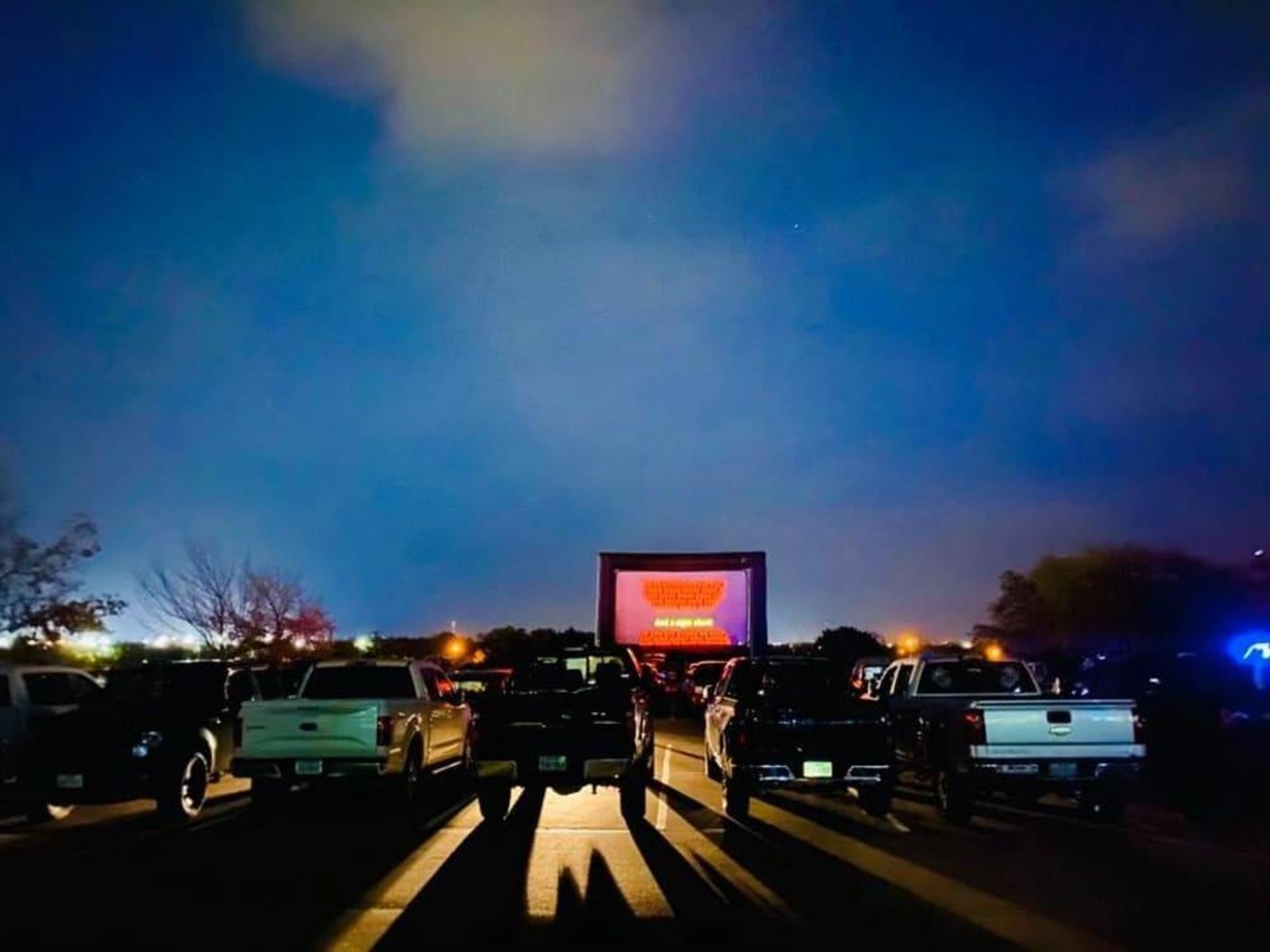 Blue Starlite Drive-in movie theater