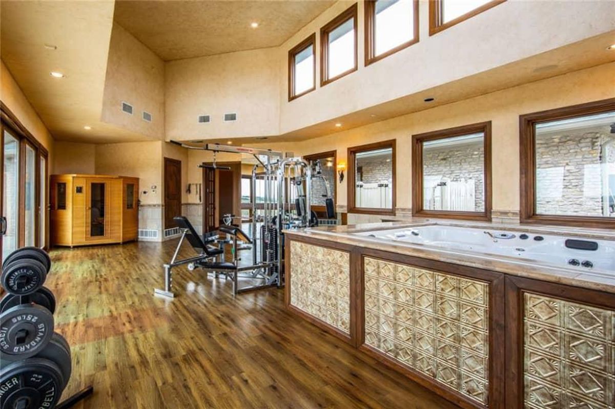 The house includes a gym with sauna. CultureMap Austin