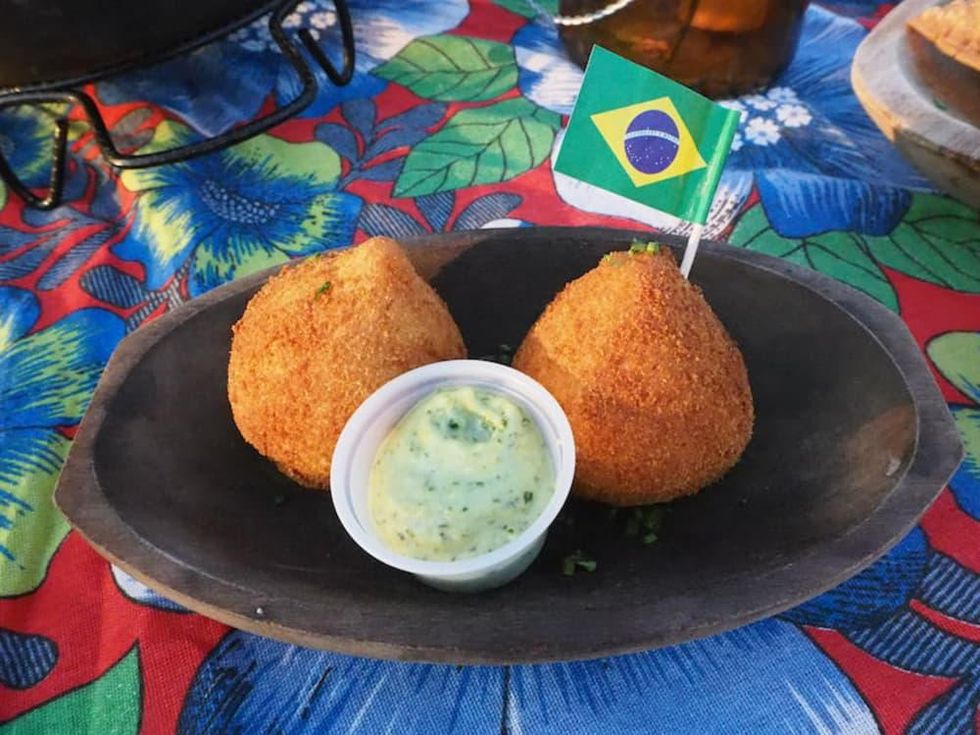 Boteco chicken and cheese croquettes