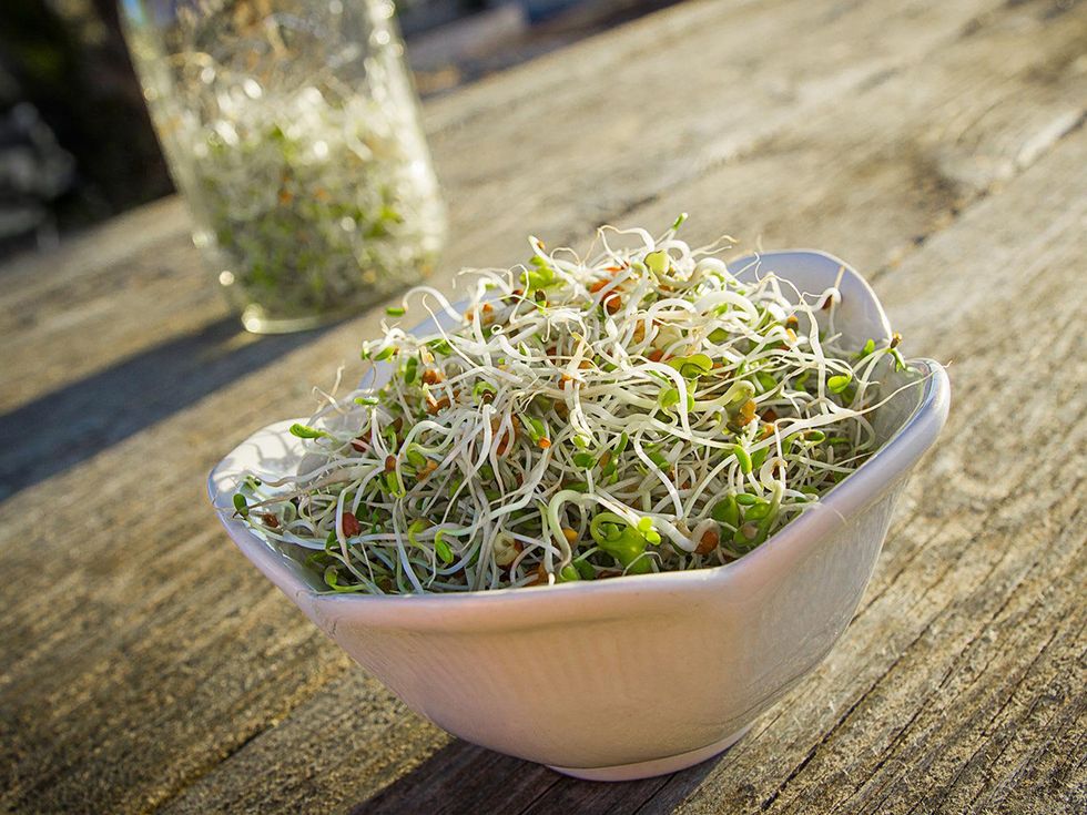 Bowl of sprouts