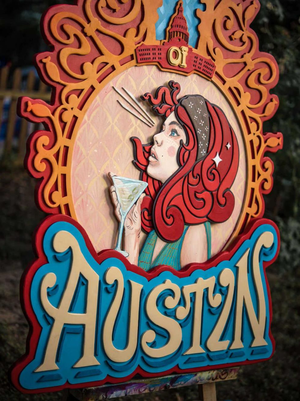 Bradford Maxfield artist Spirit of Austin piece