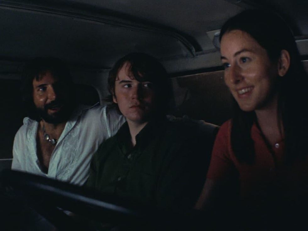 Bradley Cooper, Cooper Hoffman, and Alana Haim in Licorice Pizza