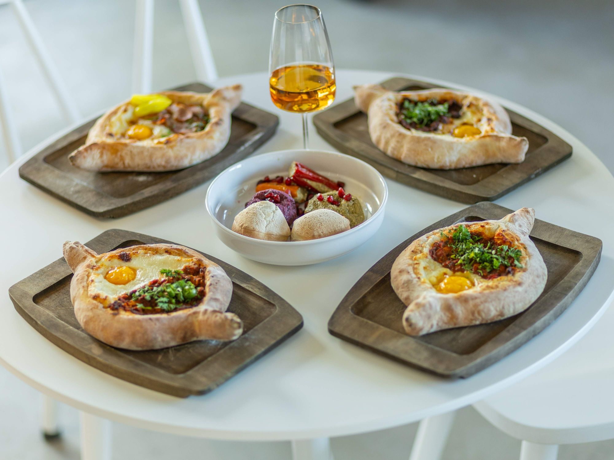 Bread Boat khachapuri spread