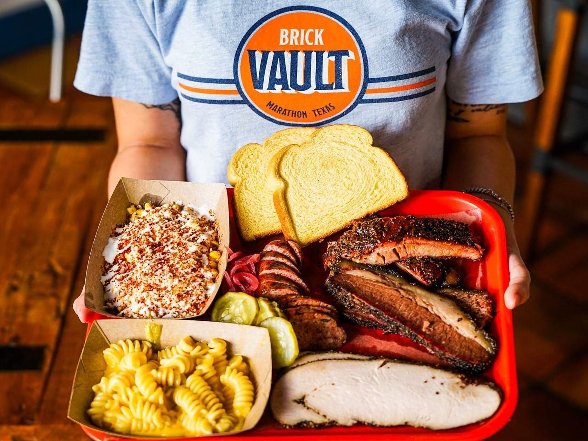 Brick Vault barbecue plate