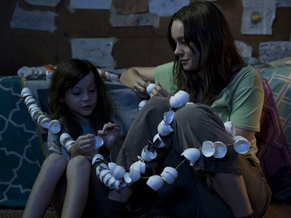 Brie Larson and Jacob Tremblay in Room