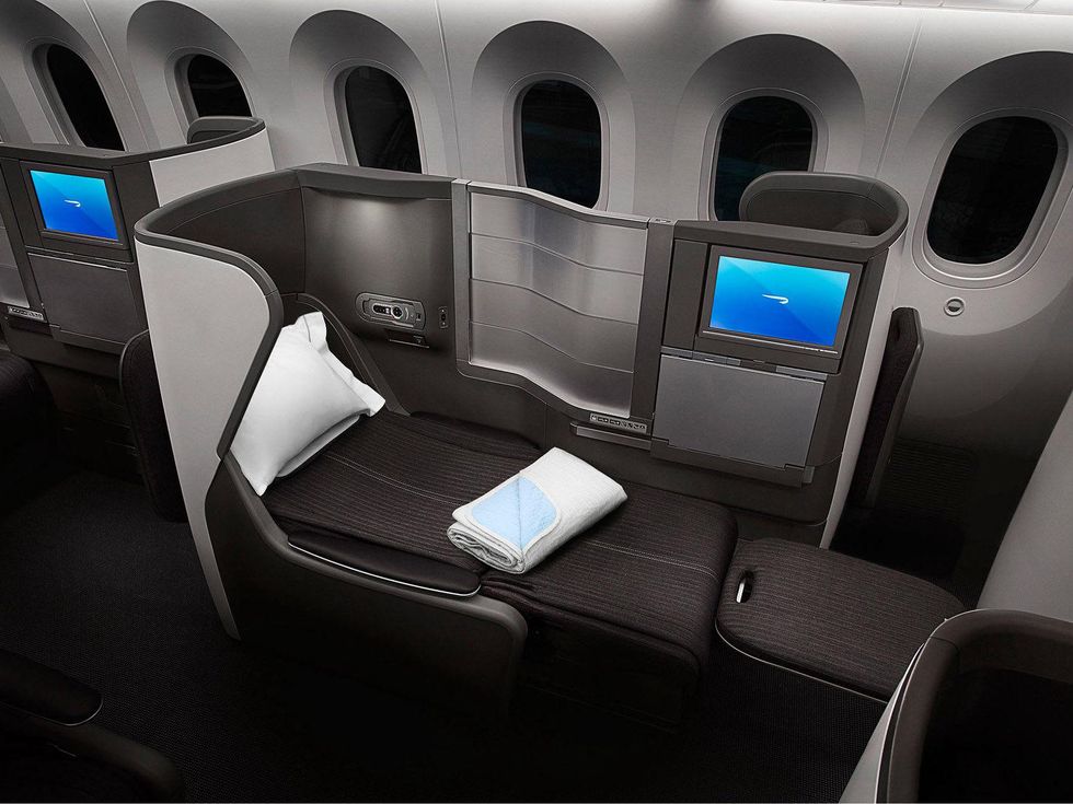 British Airways 787 dreamliner interior Club World seating