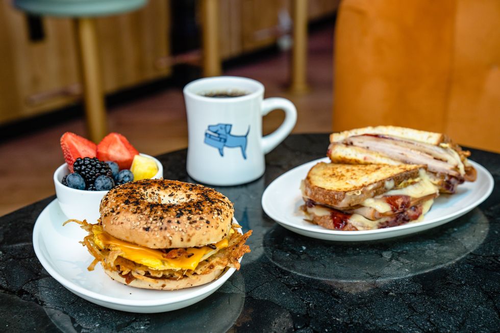 Brunch and coffee from Blue Lacy at Origin Hotel
