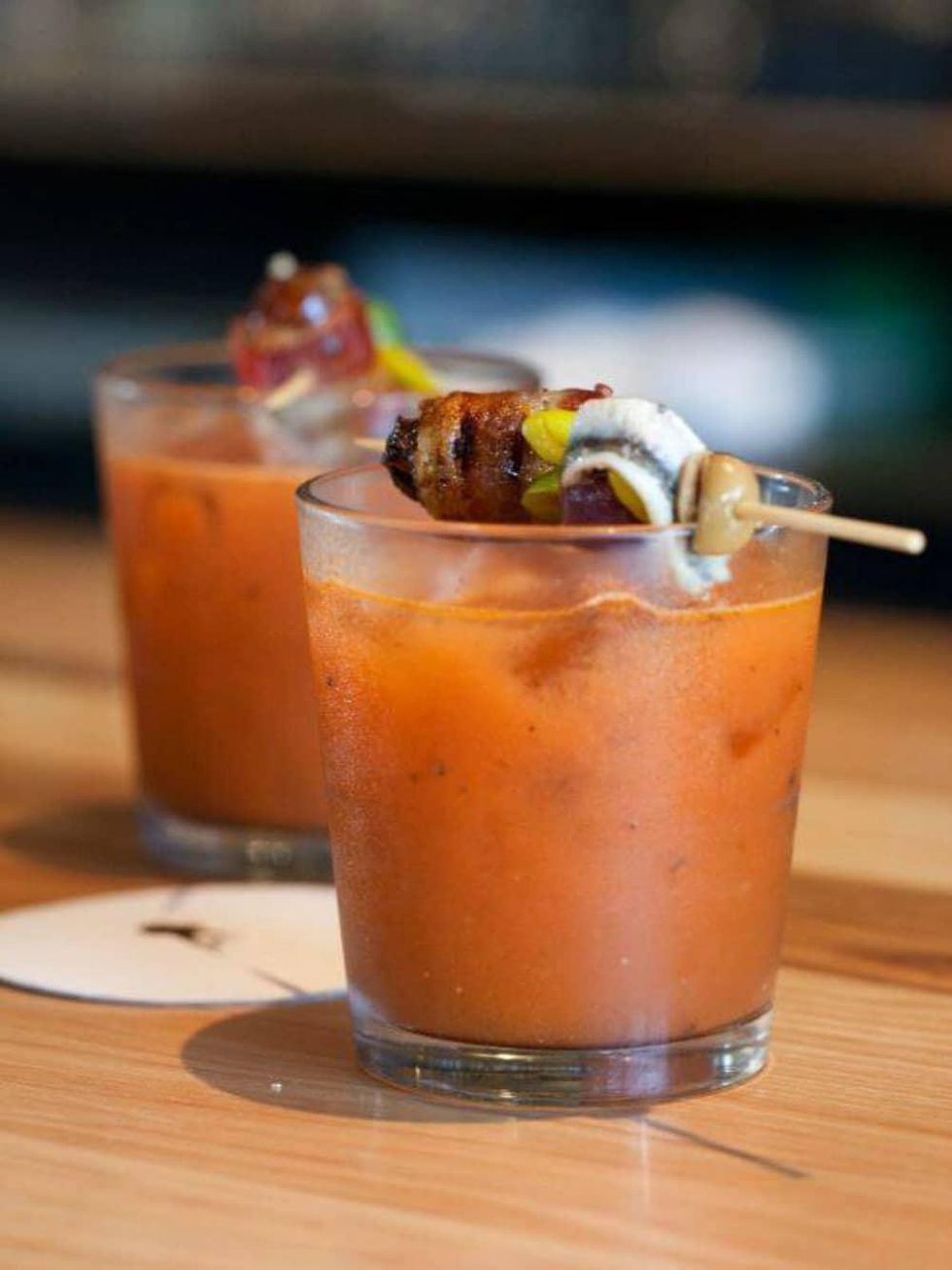 Bullfight restaurant Austin brunch cocktail Bloody Mary