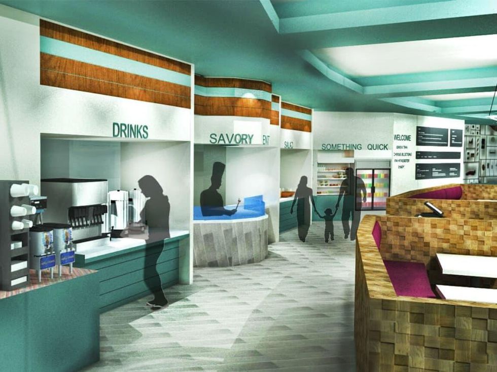 Bullock Texas State History Museum cafe restaurant rendering