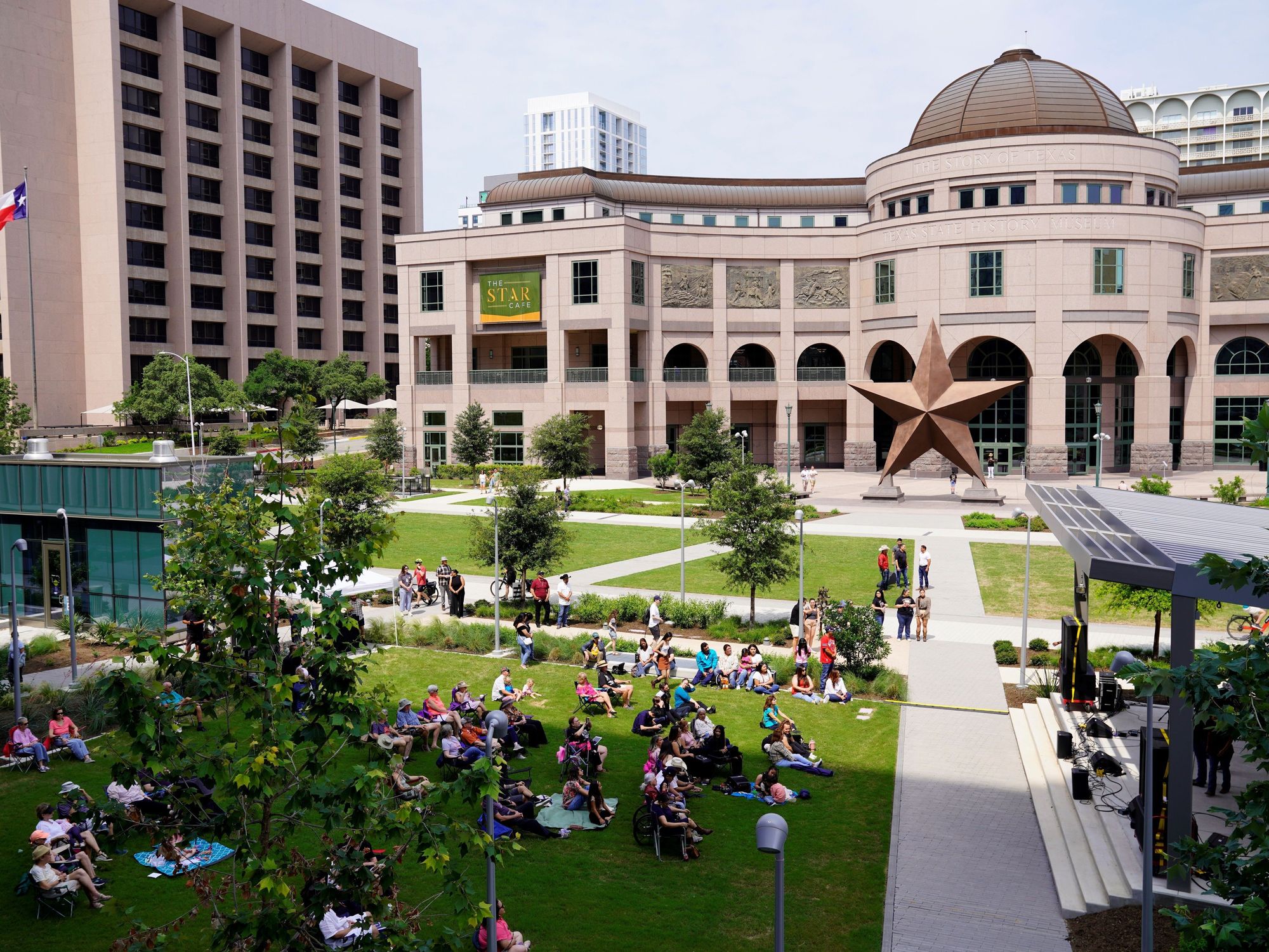 Bullock Texas State History Museum Capitol Mall Amphitheater