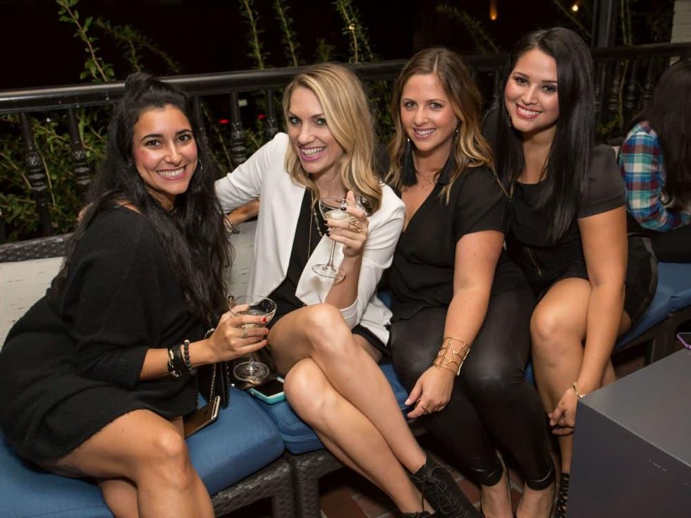 BumbeBFF party at Sophia's October 2016 Dezireh Azarian Taylor Ellison Cara Caulkins Tania Ortega