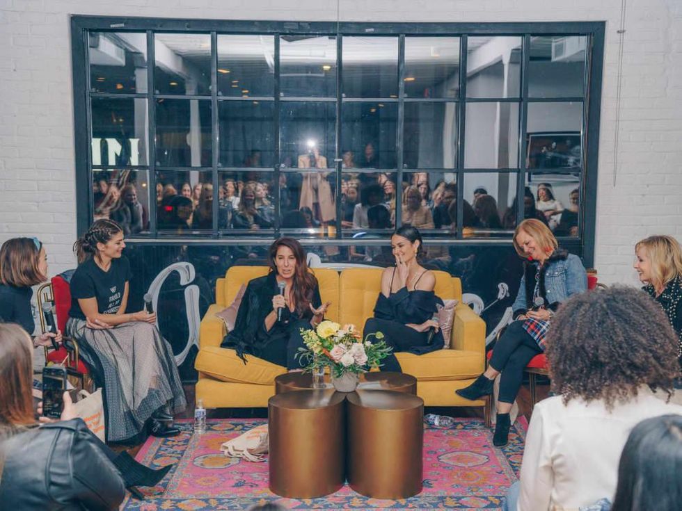 Bumble Understated Leather The Kindness Campaign VIP Event at Antone's Upstairs Alex Williamson Genevieve Padalecki Jennifer Kassell Nicole Trunfio Melinda Garvey Andra Liemandt