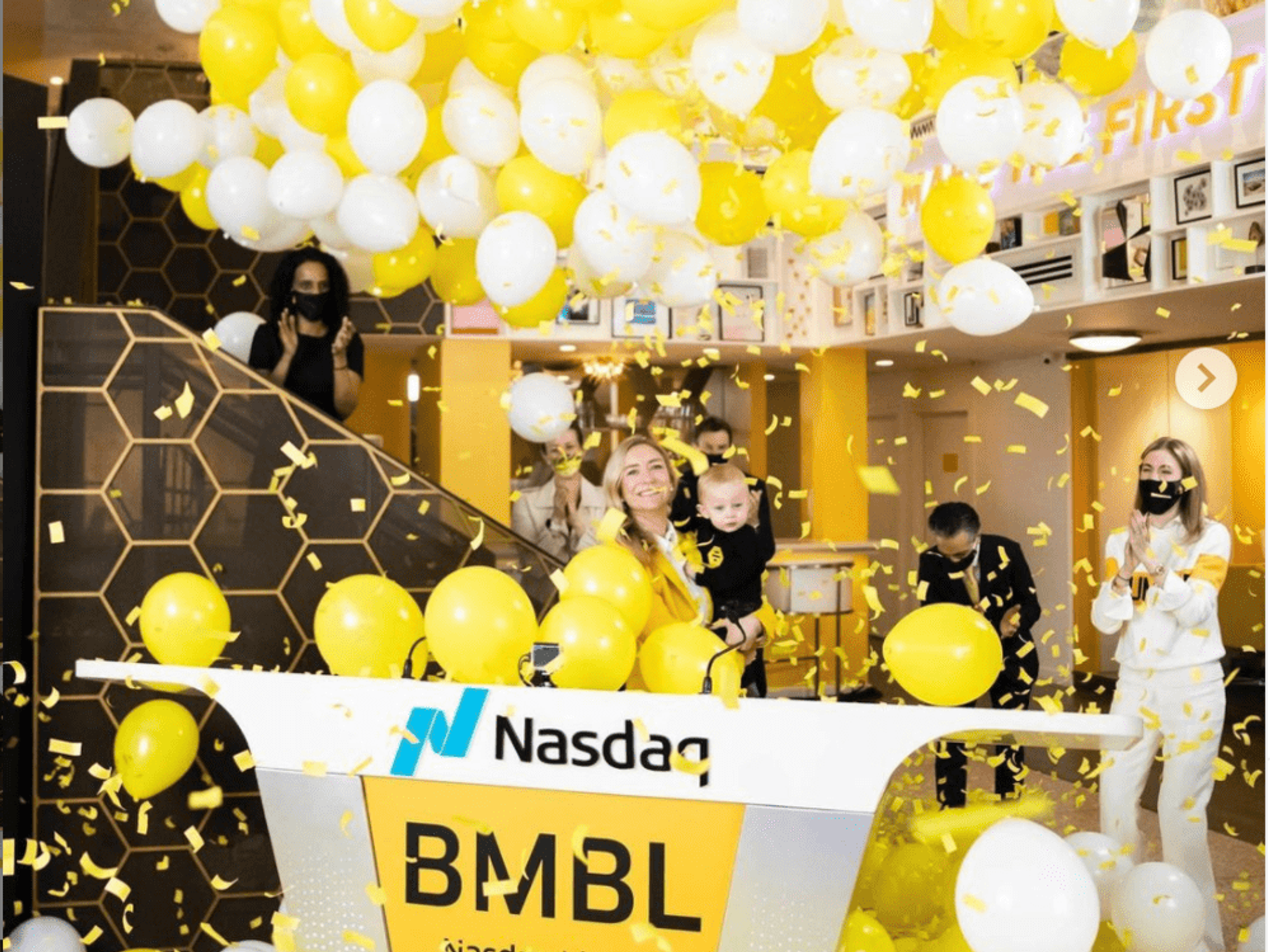 Bumble Whitney Wolfe Herd IPO day