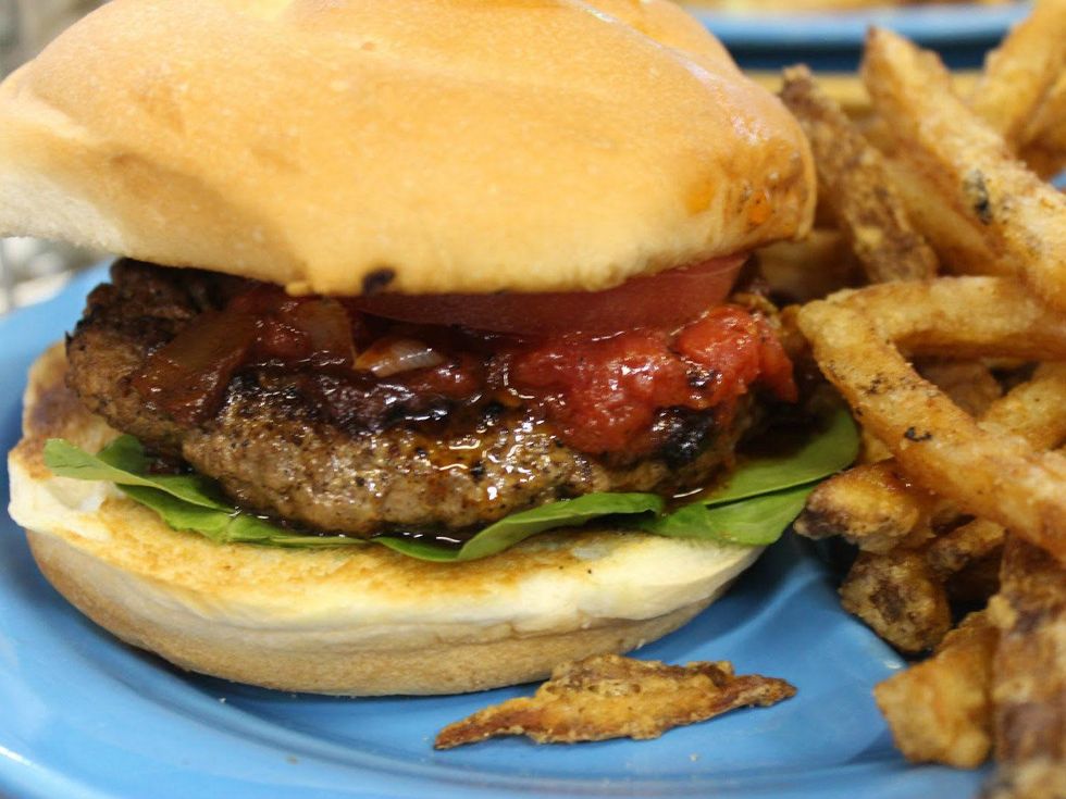 Burger at Your Mom's Burger Bar in Austin