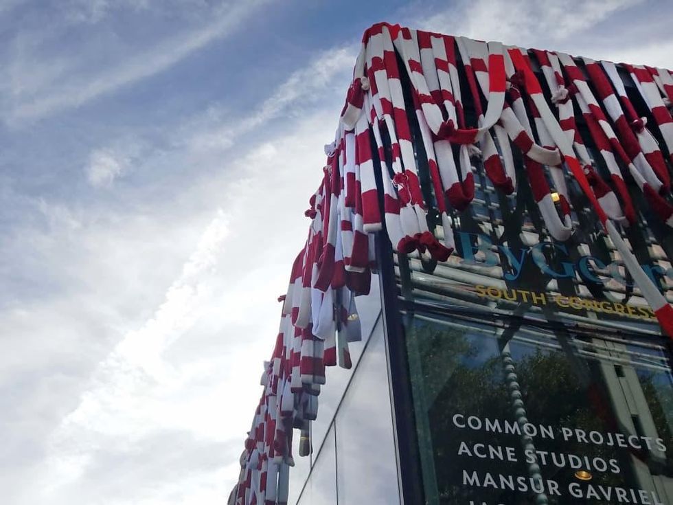 ByGeorge South Congress Magda Sayeg yarn bomb Christmas 2016