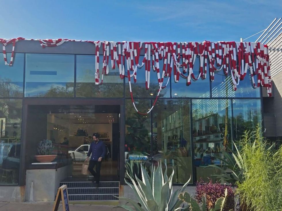 ByGeorge South Congress Magda Sayeg yarn bomb Christmas 2016