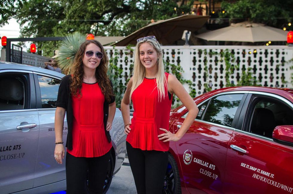 Cadillac girls Hannah Lovett and Kristen Beck