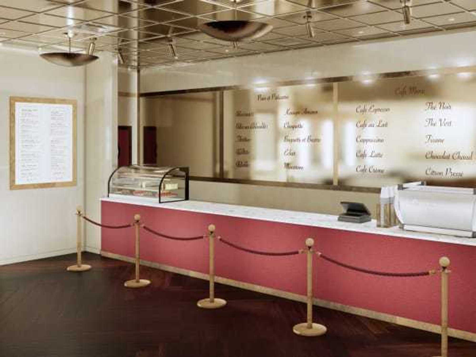 Cafe Fleurs de Nuit at the Blanton