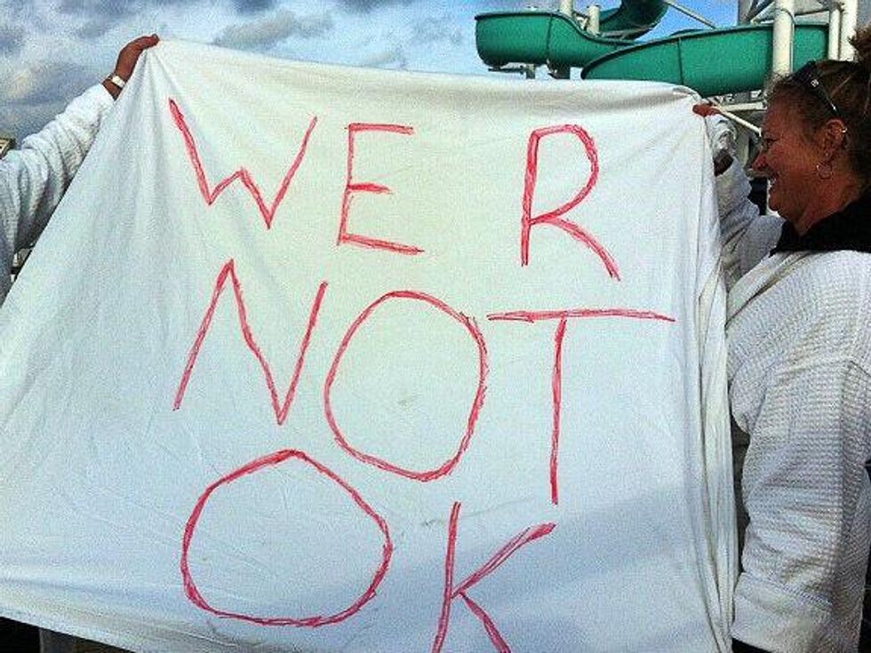 Carnival Triumph, we're not OK