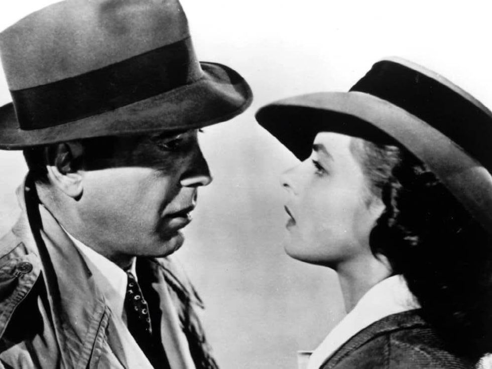 Casablanca with Humphrey Bogart and Ingrid Bergman