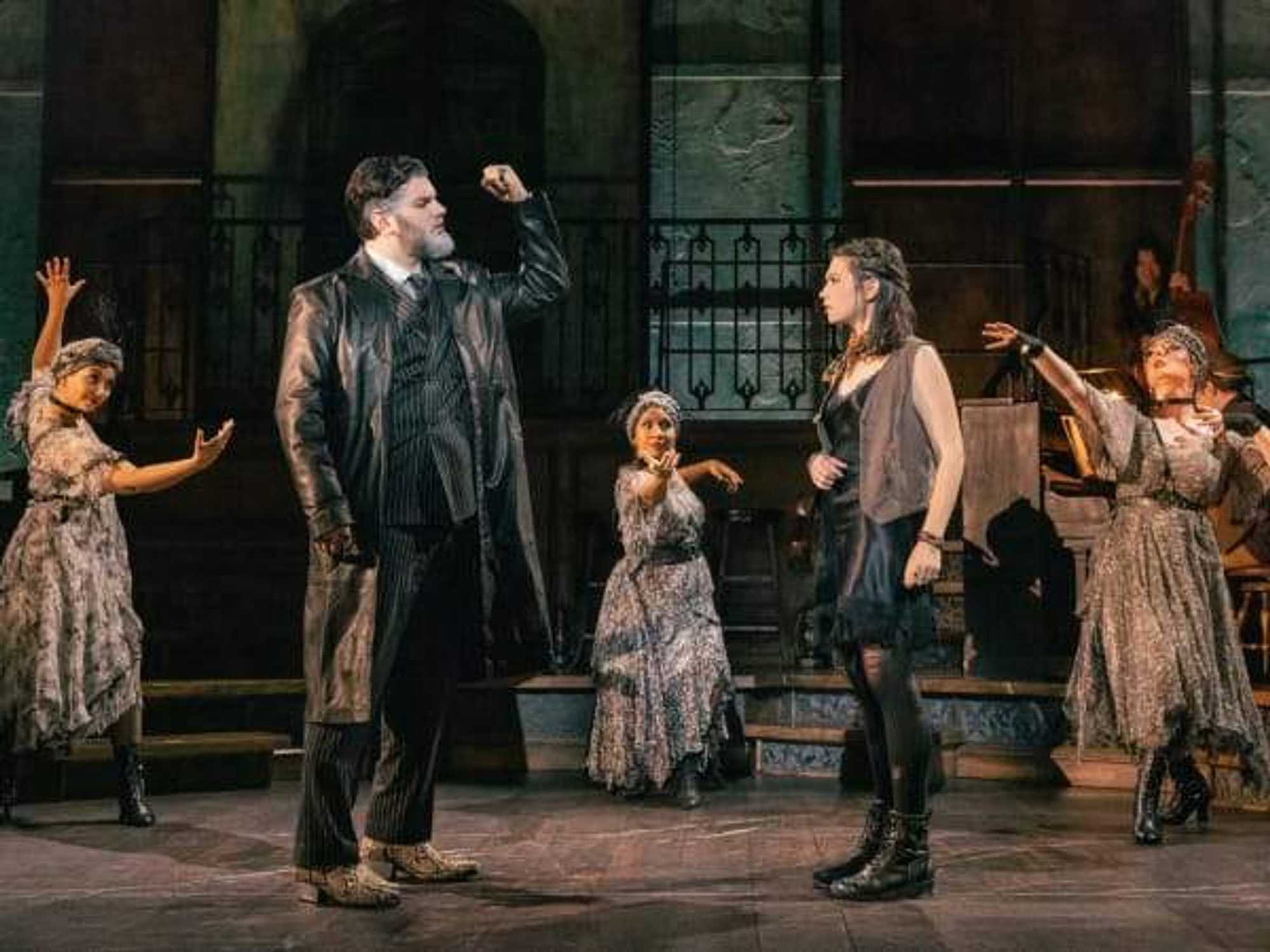 Cast of national tour of Hadestown