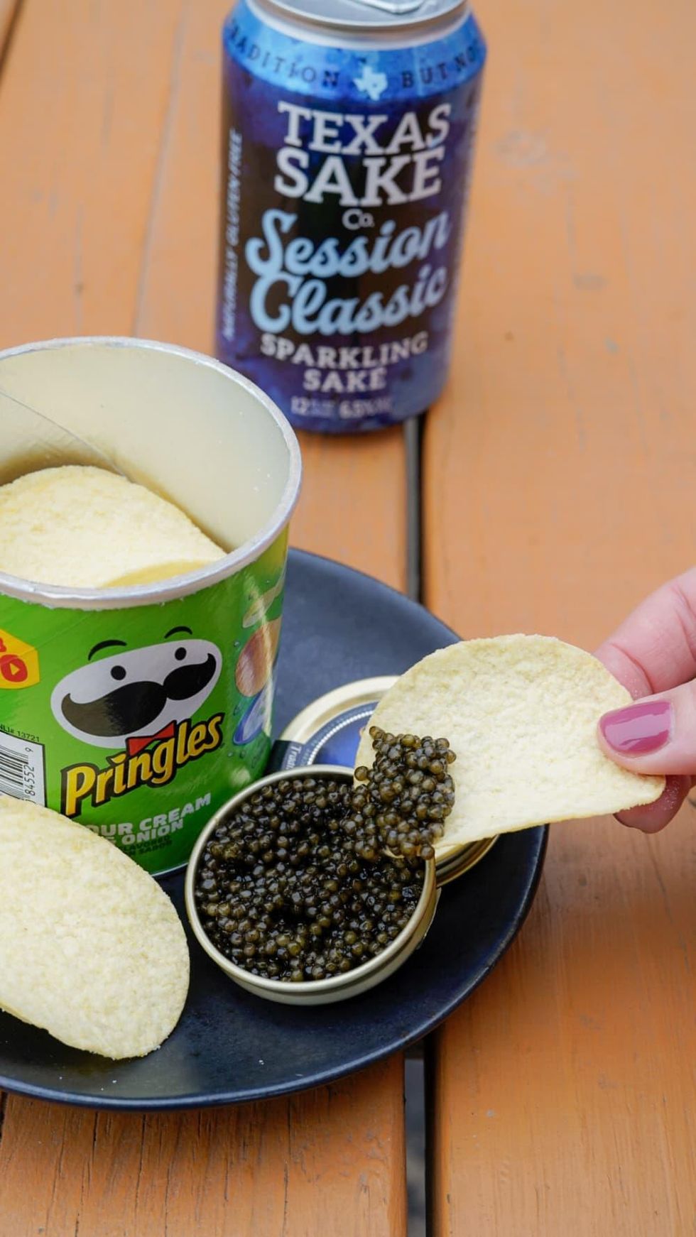 Caviar and Pringles