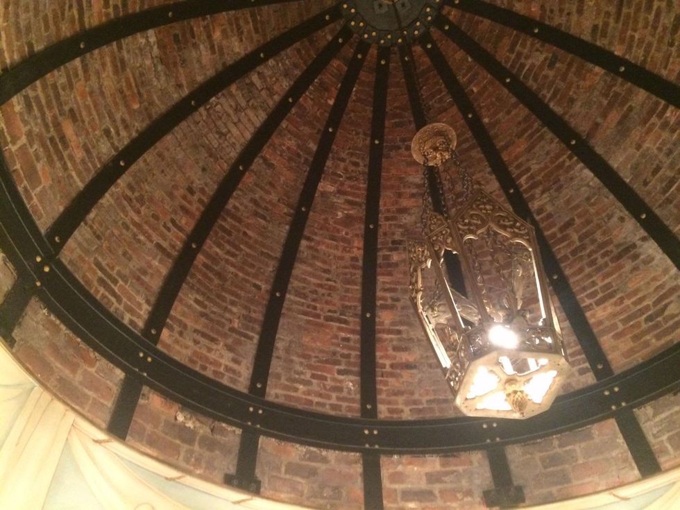 Ceiling of the Eloise room at Dee and Tommy Hilfiger apartment at Plaza