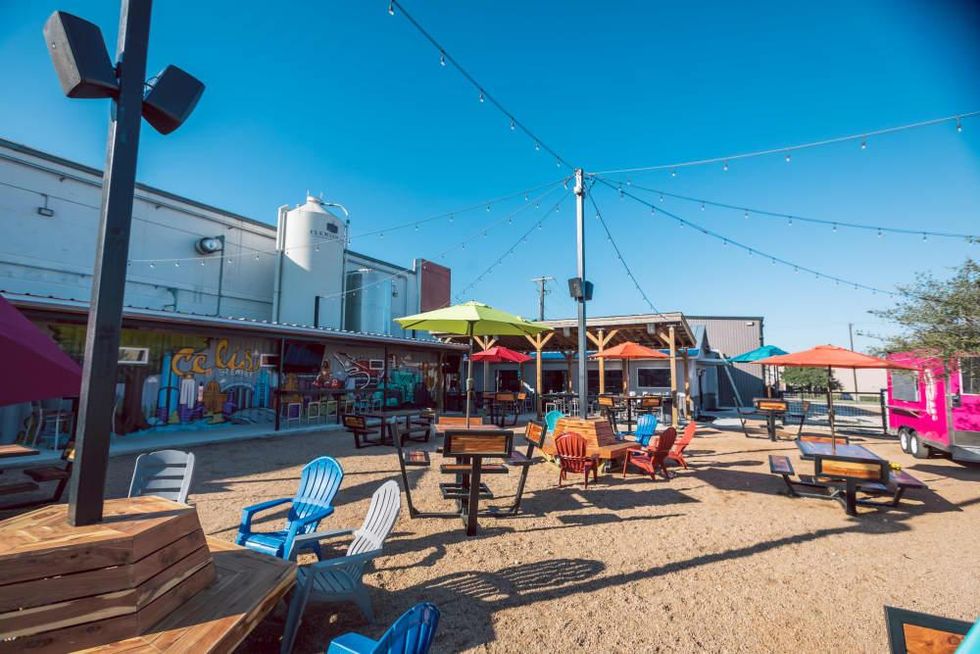 Celis Brewing beer garden