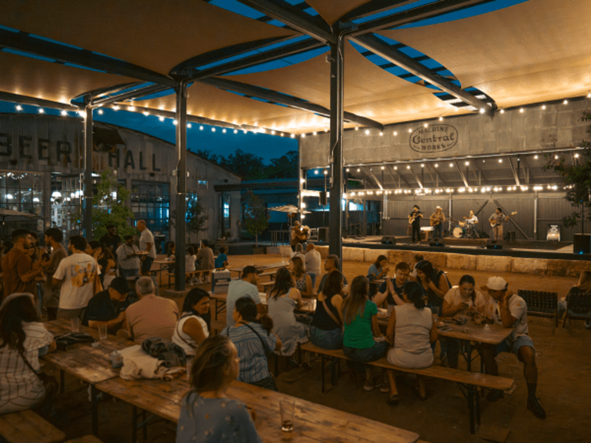 Central Machine Works outdoor stage