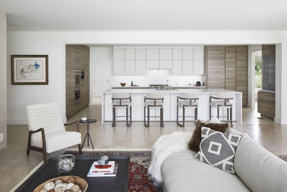 CG&S Concrete Remodel: Living room and kitchen