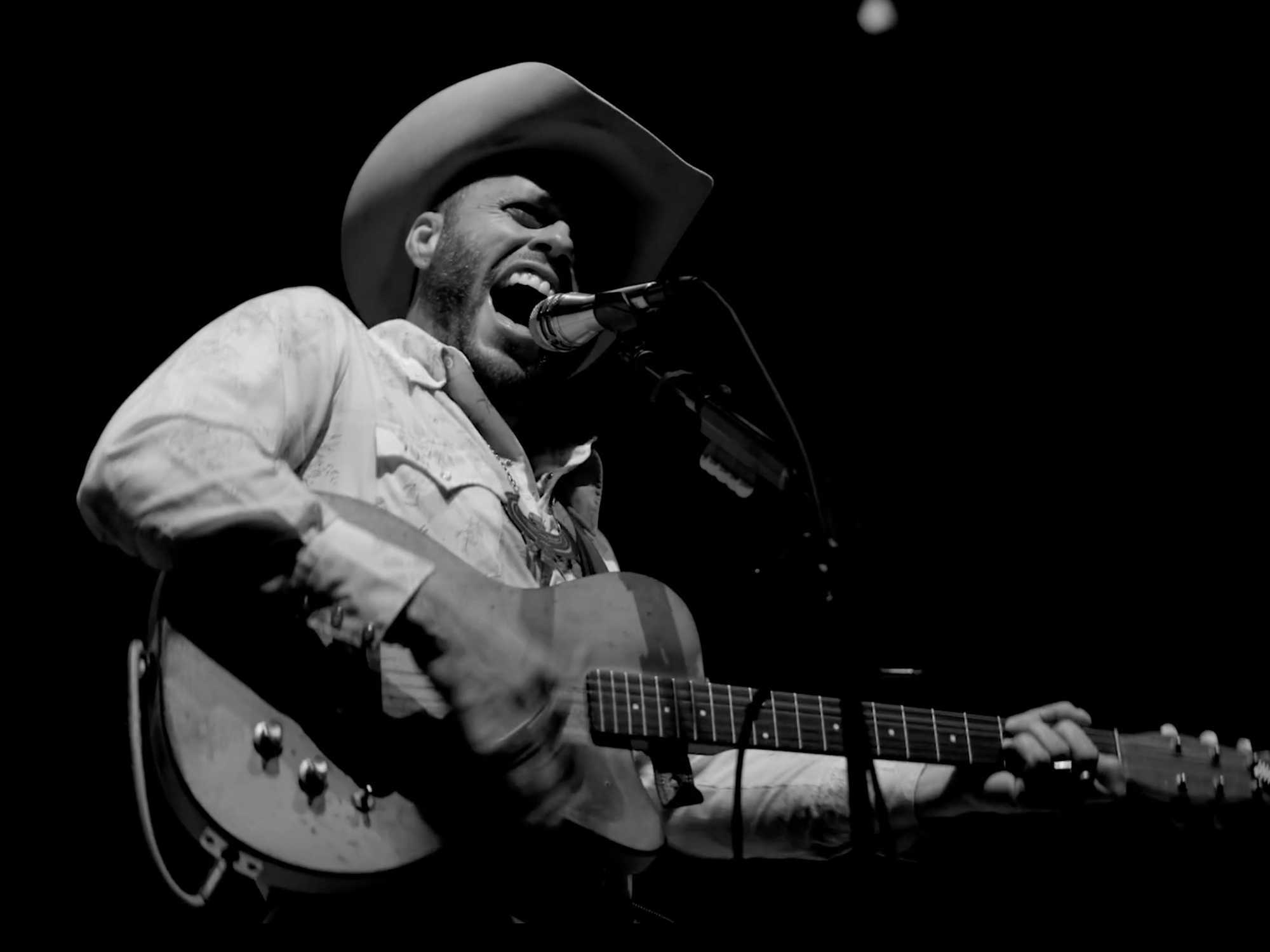 Charley Crockett performing