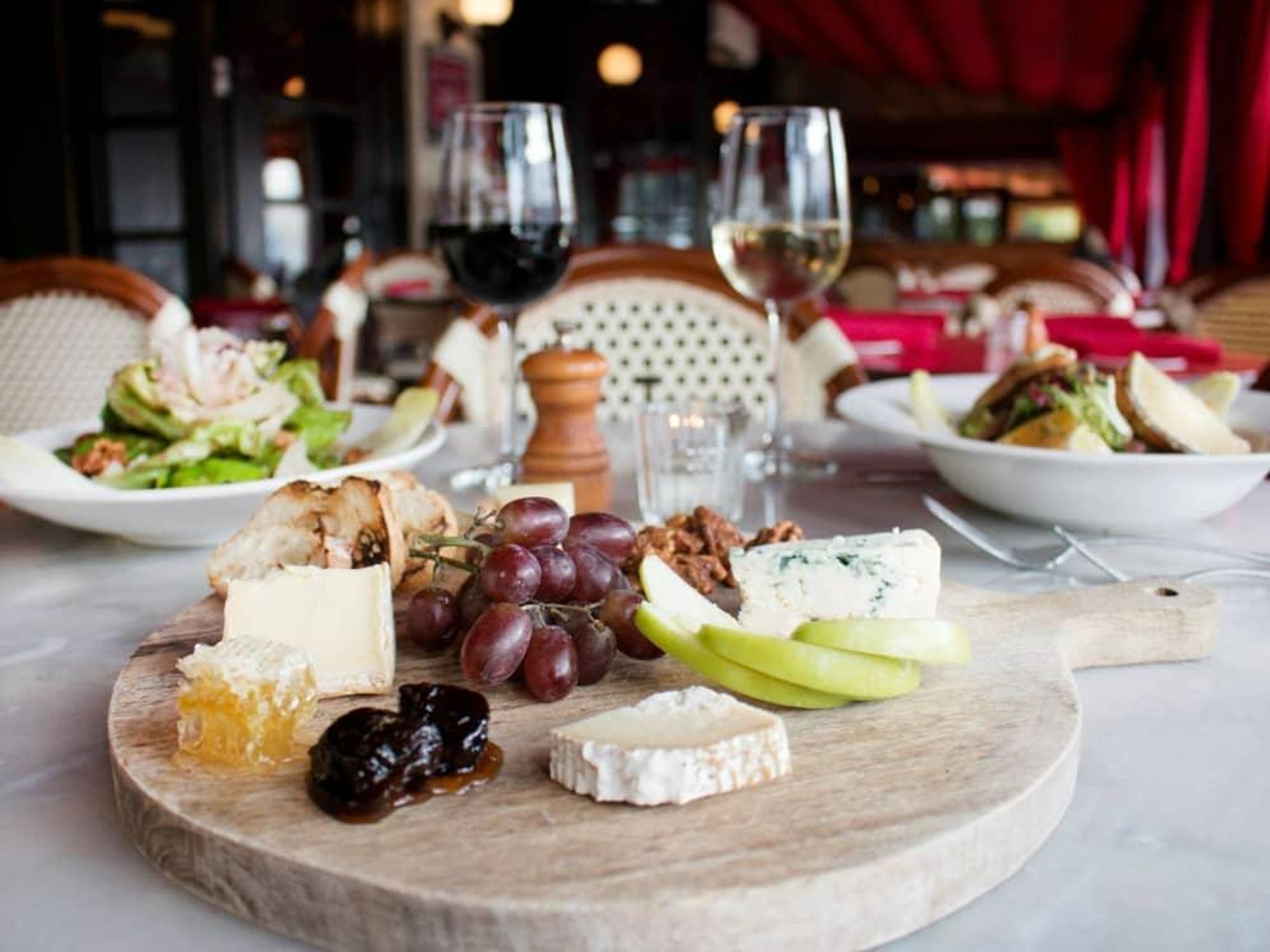 Cheese board at Toulouse Cafe and Bar