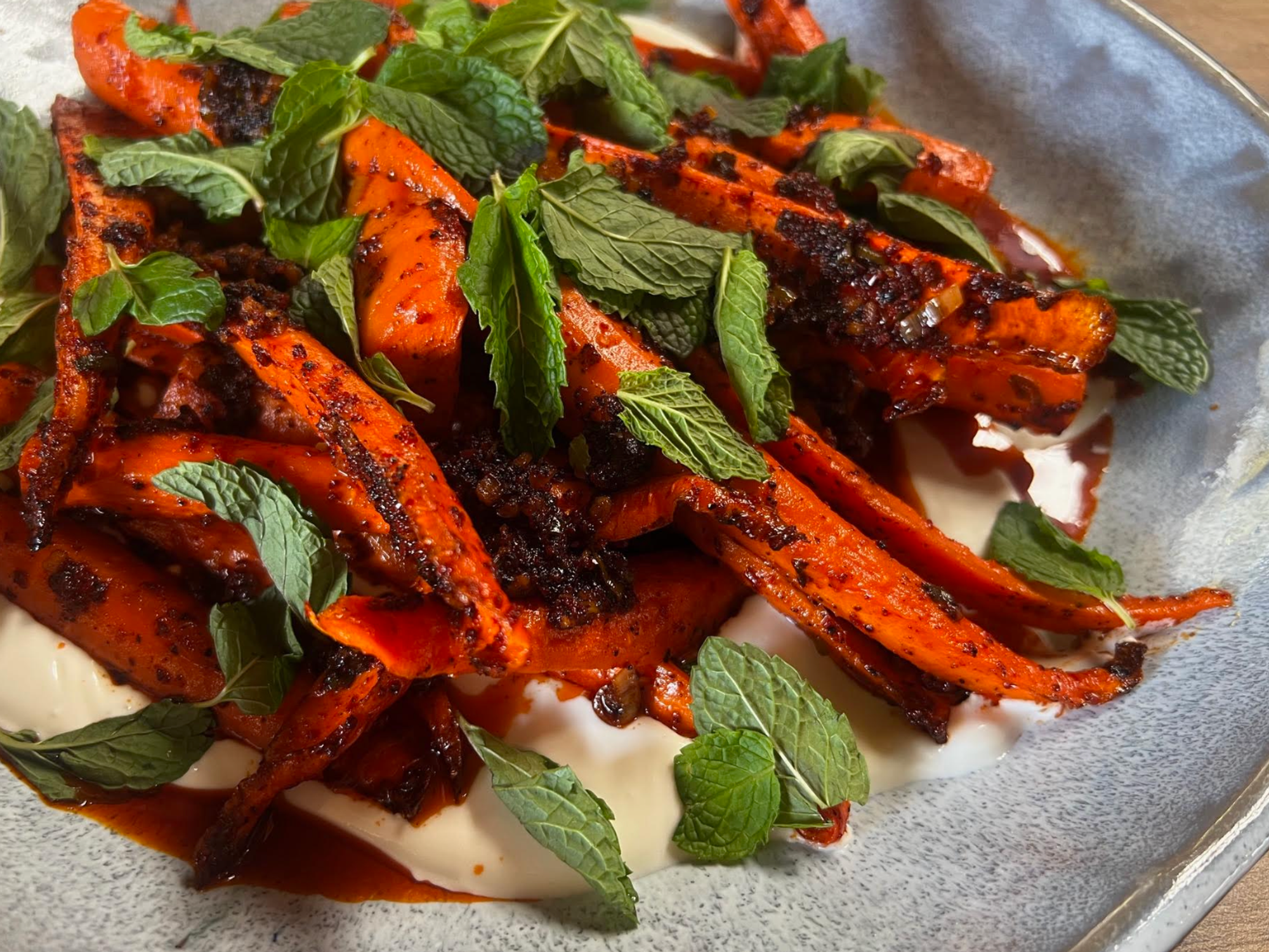 Chef Ian Thurwachter's chile roasted carrots
