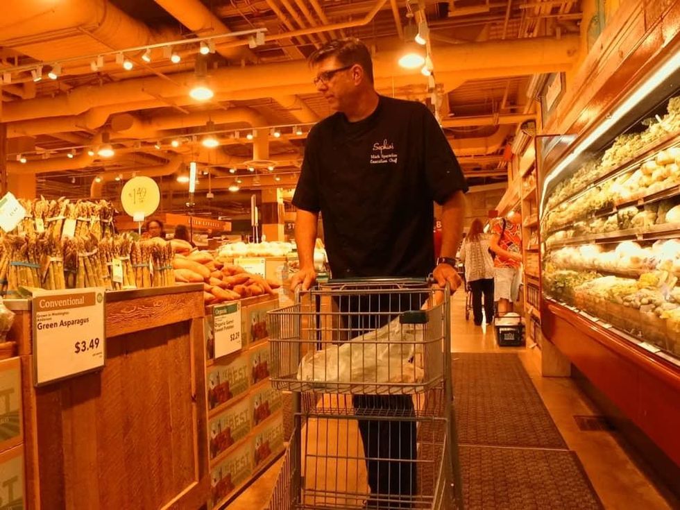 Chef Mark Sparacino shops at Whole Foods