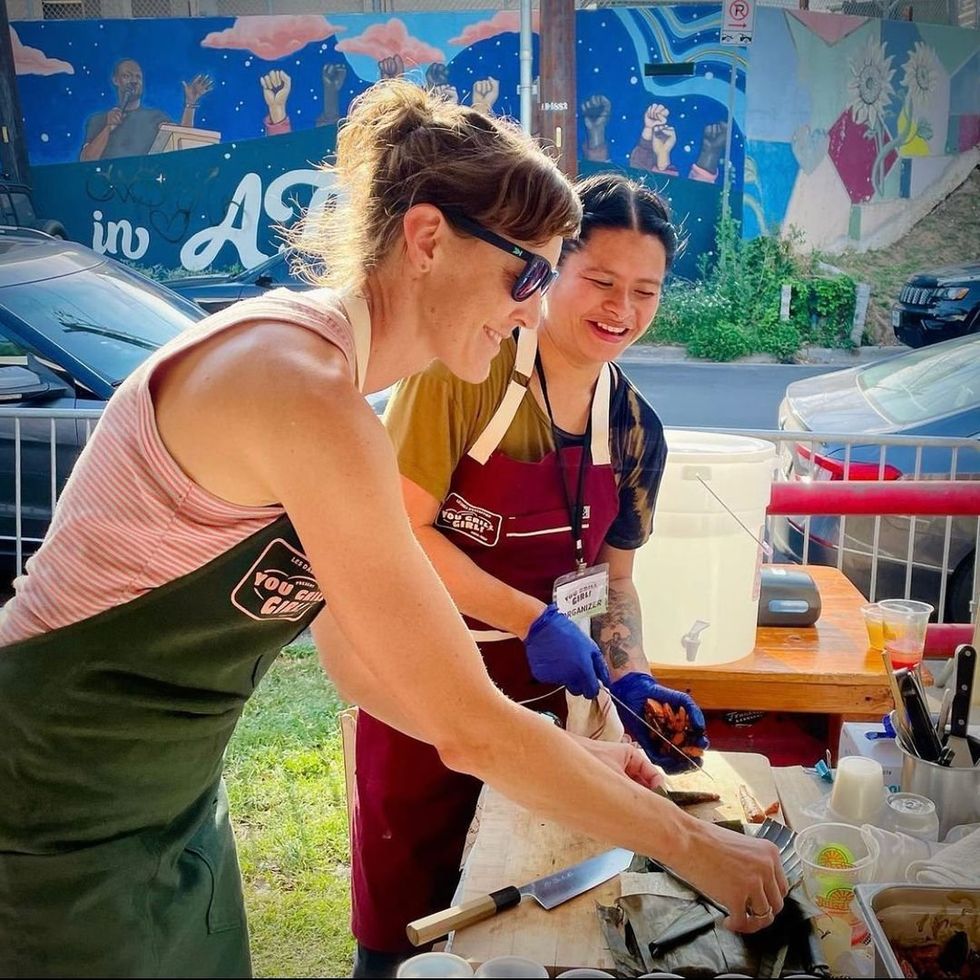 Chefs at "You Grill Girl"